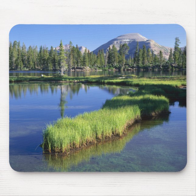 HIGH UINTAS WILDERNESS, UT, US, penisula, Mouse Pad (Front)
