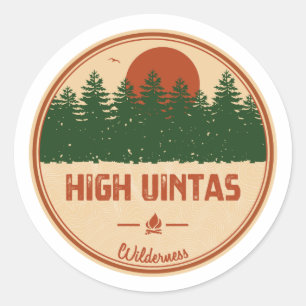 High Uintas Wilderness Utah Classic Round Sticker
