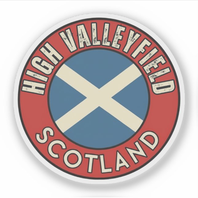 High Valleyfield, Scotland Sticker (Front)