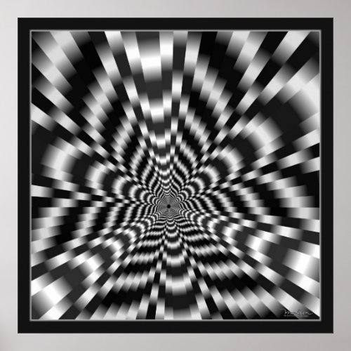 High Velocity Optical Illusion Poster