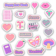 High Vibe Custom-Cut Vinyl Sticker Sheet V3