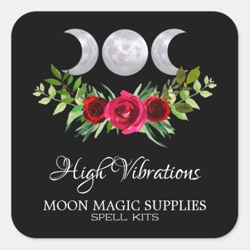 High Vibrations Spell Kit Square Sticker