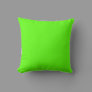 High Visibility Neon Green Throw Pillow