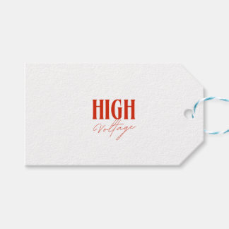 High Voltage – Bold Electric Energy Design Gift Tags