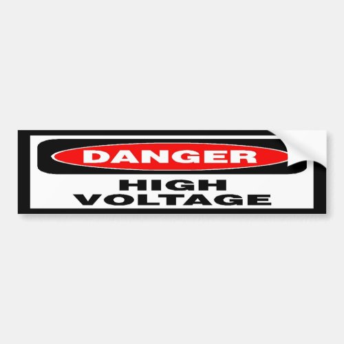 High Voltage Bumper Sticker