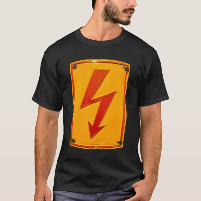 High voltage electrician action flash T-Shirt (Front)