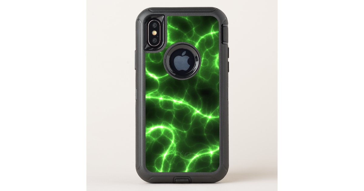 High Voltage Green Otterbox iPhone Case Zazzle