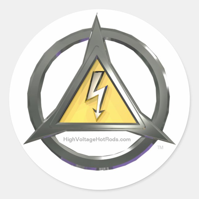 High Voltage Hot Rods stickers (Front)