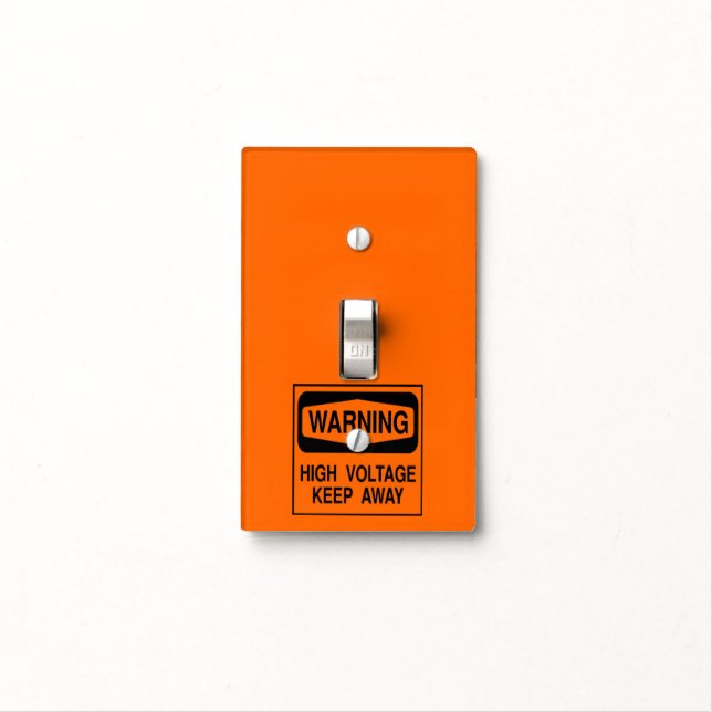High voltage keep away light switch cover (In Situ)