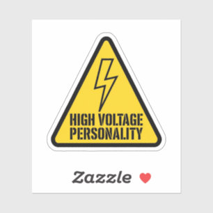 High Voltage Personality Sticker