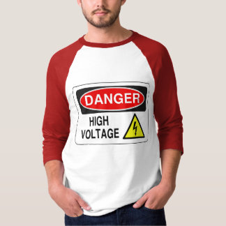 High Voltage-Raglan style 3/4 sleeved shirt