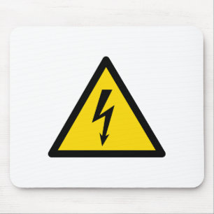high voltage sign electric symbol caution danger p mouse pad