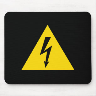 high voltage sign electric symbol caution danger p mouse pad