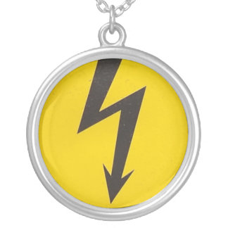 HIGH VOLTAGE SILVER PLATED NECKLACE