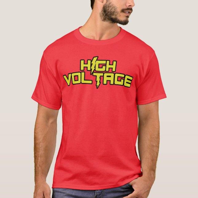 High Voltage T-Shirt (Red) (Front)