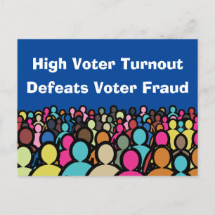 High Voter Turnout Defeats Voter Fraud 2026 Postcard