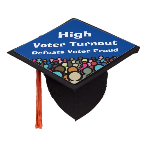 High Voter Turnout Defeats Voter Fraud in 2024 Graduation Cap Topper