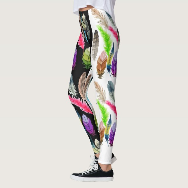 High Waisted Capri Leggings for Women (Left)