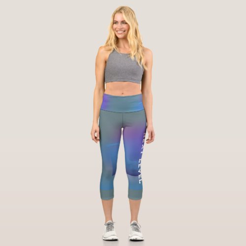 High Waisted Capris with extreme color design