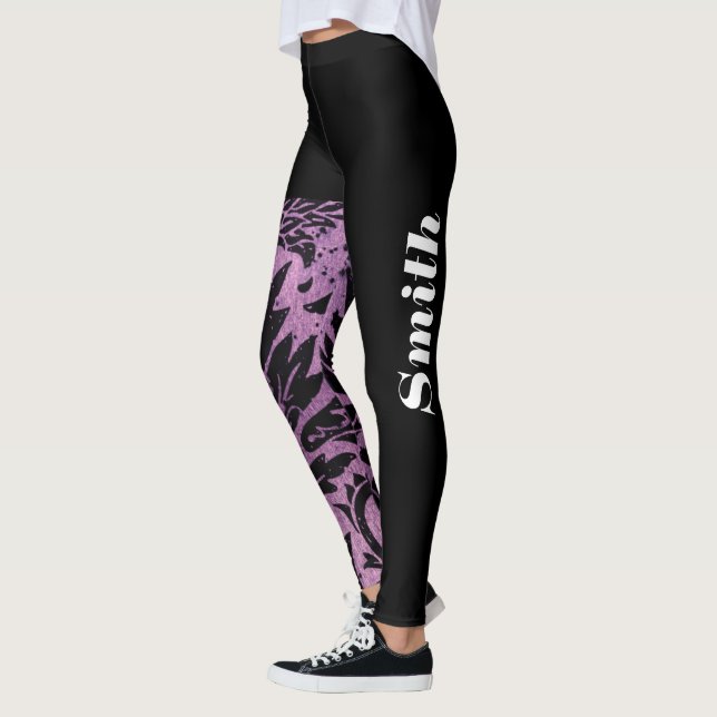  High Waisted Mandala Seamless Workout  Leggings (Left)