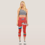 High Waisted Nautical Ships Capris