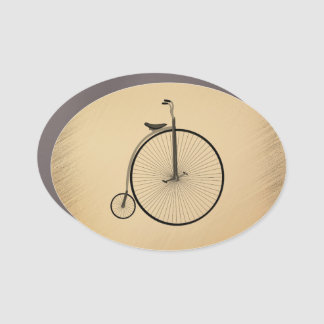 High-Wheel Antique Bicycle Rustic Car Magnet