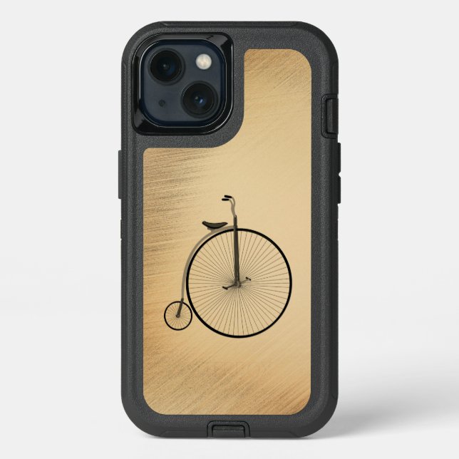 High-Wheel Antique Bicycle Rustic Otterbox iPhone Case (Back)