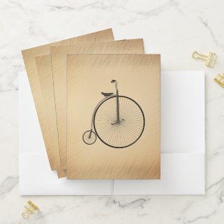 High-Wheel Antique Bicycle Rustic