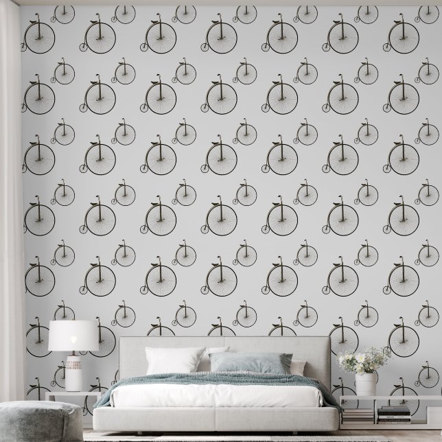 High-Wheel Antique Bicycle  Wallpaper (Bedroom)