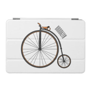 High wheel bicycle cartoon illustration iPad mini cover