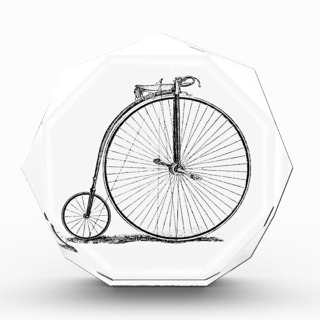 High Wheeler Bicycle Penny Farthing Award (Front)