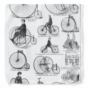 High Wheeler Bicycle Penny Farthing Bandana