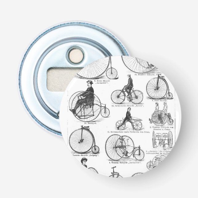 High Wheeler Bicycle Penny Farthing Bottle Opener (Front)