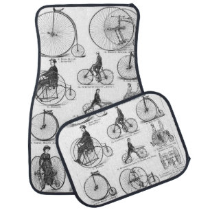 High Wheeler Bicycle Penny Farthing Car Mat
