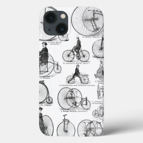 High Wheeler Bicycle Penny Farthing iPhone 13 Case