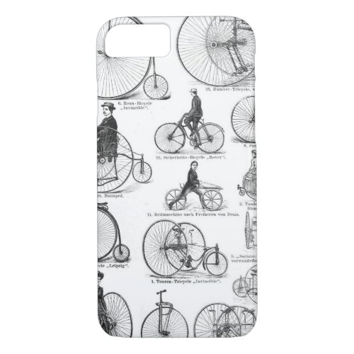 High Wheeler Bicycle Penny Farthing iPhone 87 Case