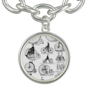 High Wheeler Bicycle Penny Farthing Charm Bracelet