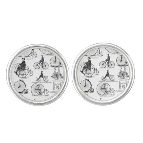 High Wheeler Bicycle Penny Farthing Cufflinks