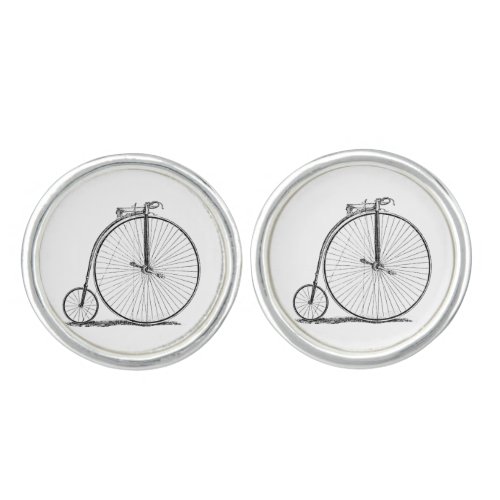 High Wheeler Bicycle Penny Farthing Cufflinks