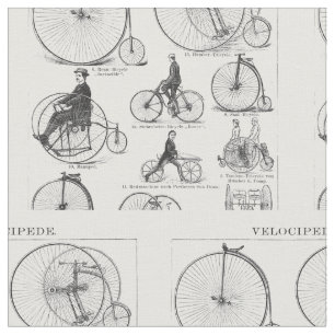 High Wheeler Bicycle Penny Farthing Fabric
