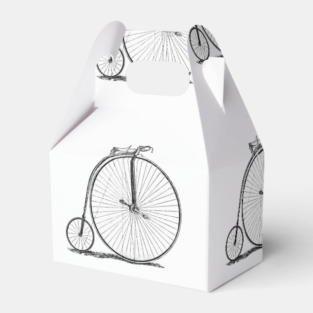 High Wheeler Bicycle Penny Farthing Favor Boxes (Front Side)