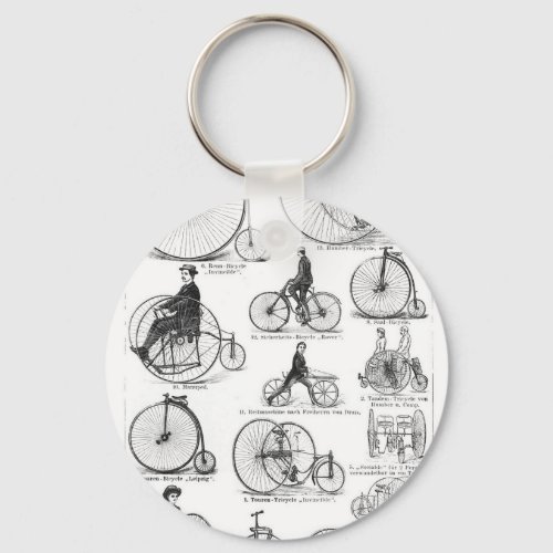 High Wheeler Bicycle Penny Farthing Keychain