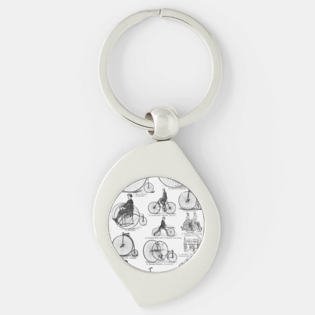 High Wheeler Bicycle Penny Farthing Keychain (Front)