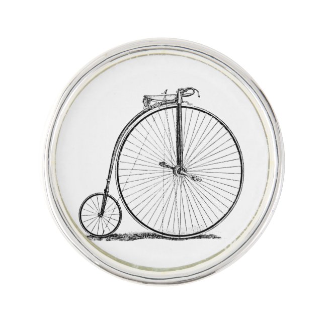 High Wheeler Bicycle Penny Farthing Lapel Pin (Front)