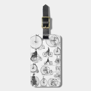 High Wheeler Bicycle Penny Farthing Luggage Tag