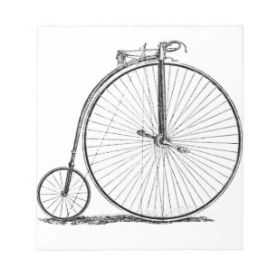 high wheeler bicycle penny farthing notepad