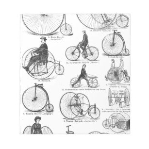 high wheeler bicycle penny farthing notepad