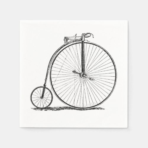 High Wheeler Bicycle Penny Farthing Paper Napkins