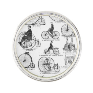 High Wheeler Bicycle Penny Farthing Pin