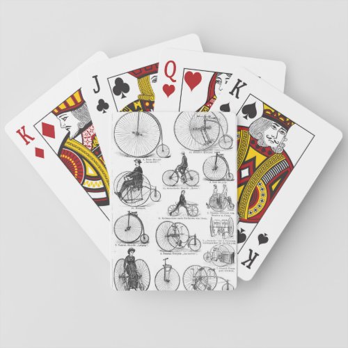 High Wheeler Bicycle Penny Farthing Poker Cards